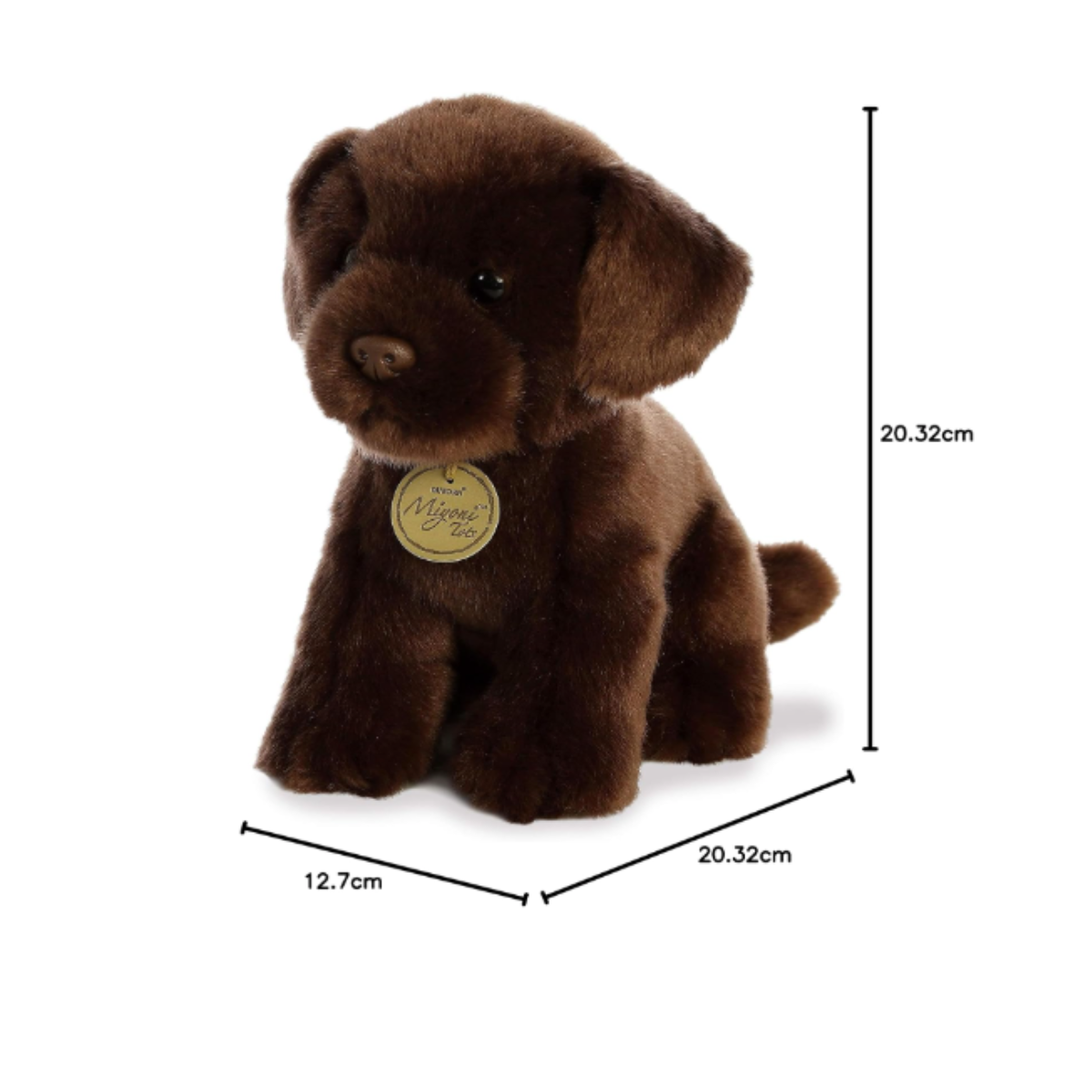 Peluche Aurora Miyoni Perro Labrador Chocolate