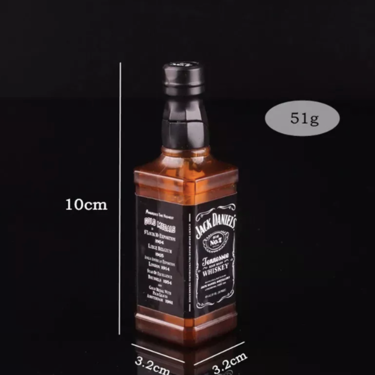 Encendedor En Forma De Jack Daniels Practico Recargable