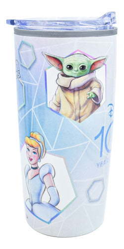 Termo 450 Ml Disney 100 Años Multipersonaje Color Gris