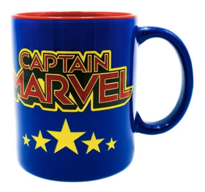 Taza Marvel Capitan America Capitana Marvel Ceramica