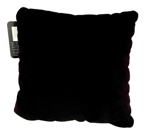 Cojín Negro Con Corazón Rojo: Elegancia Y Pasión En Tu Hogar 25cm