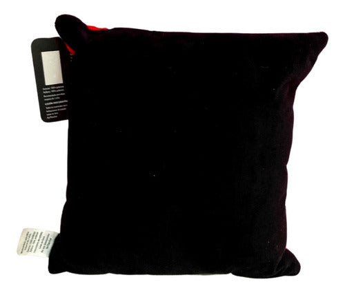 Cojín Rojo Corazón Negro Amor 25cm
