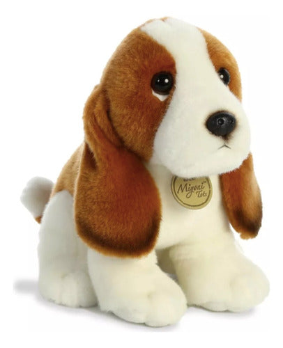Peluches Aurora. Miyoni. Perrito Basset