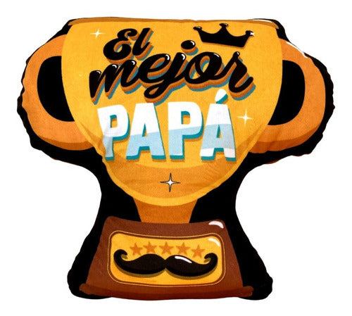 Cojín Almohada Trofeo El Mejor Papá