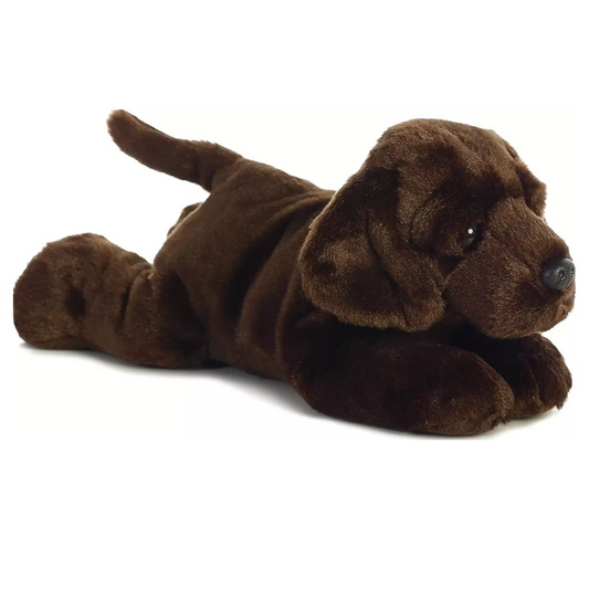 Perro De Peluche Labrador Chocolate Max Aurora Flopsie 30 Cm