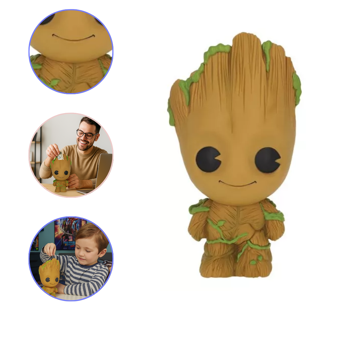 Guardianes De La Galaxia Baby Groot Alcancía Monogram