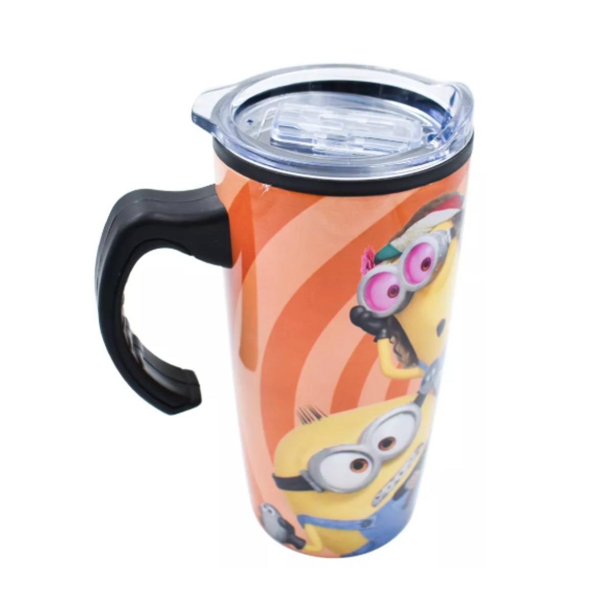 Termo Para Cafe Doble Pared Minions Portatil 450 Ml Con Asa