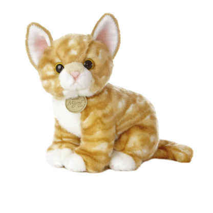 Peluche Gatito Atigrado Naranja Miyoni Aurora 23cm