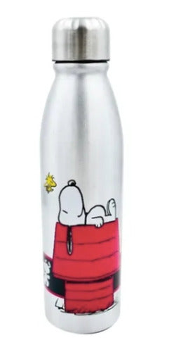 Termo Botella De Aluminio Snoopy 600ml