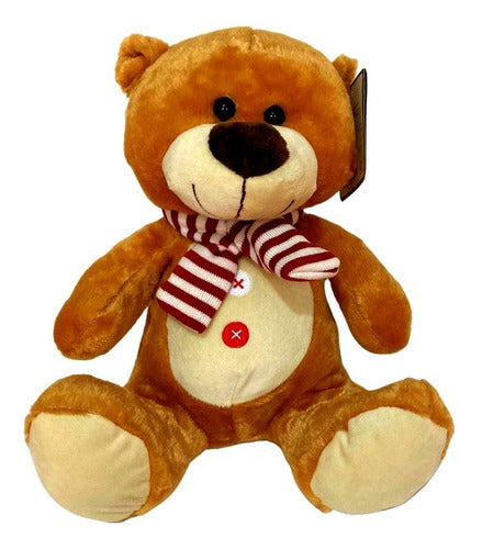 Oso De Peluche Con Bufanda Navideña
