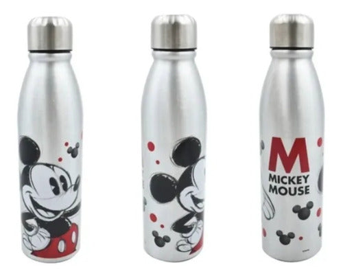 Termo Botella De Aluminio Mickye Mouse 600ml