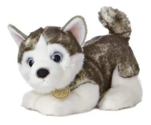 Peluche Aurora Miyoni. Perro Husky Siberiano Cachorro 25cm